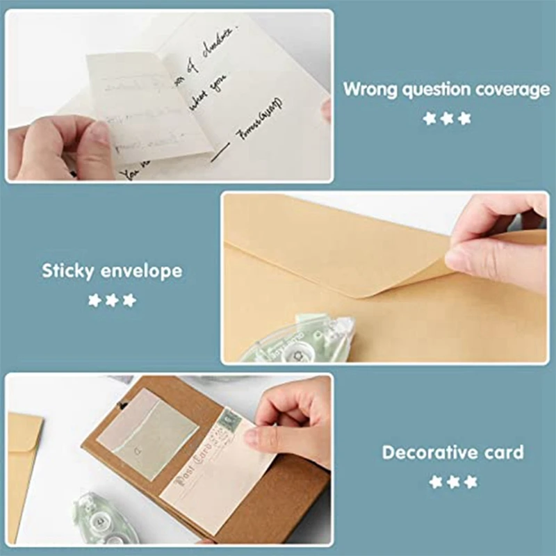 12 حزمة شريط مزدوج الجوانب الأسطوانة 3 ألوان سجل القصاصات شريط لاصق الأسطوانة الشريط لعداء الشريط سكرابوكينغ