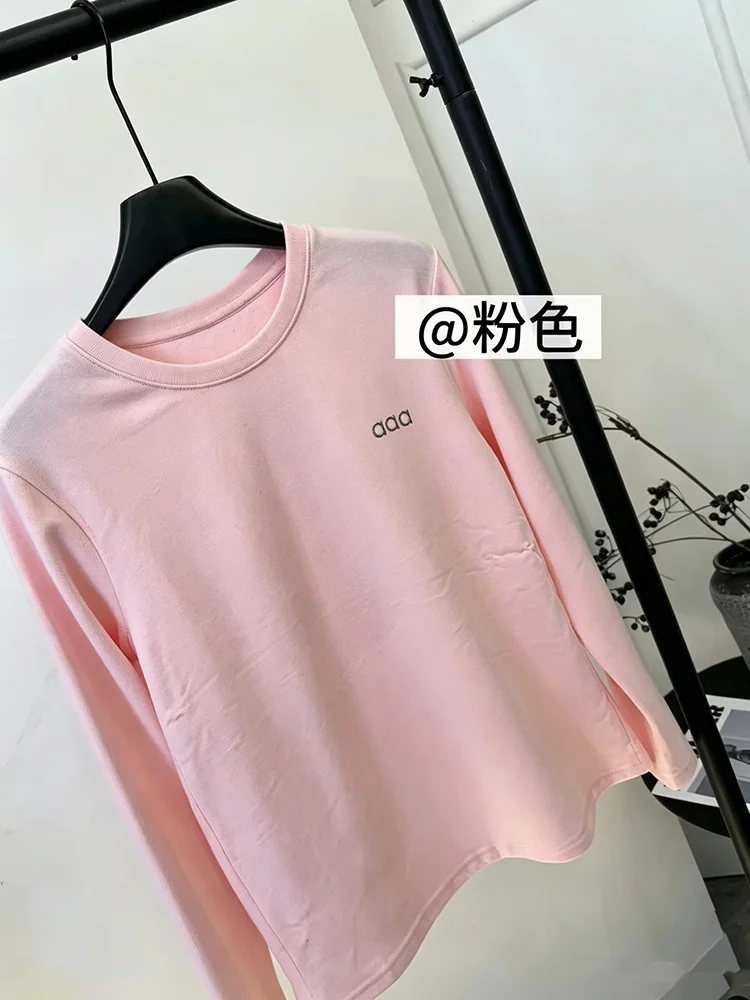 Pullover Women Soft Comfortable Round Neck Spring Autumn Casual Versatile Skin Friendly Fashion Top