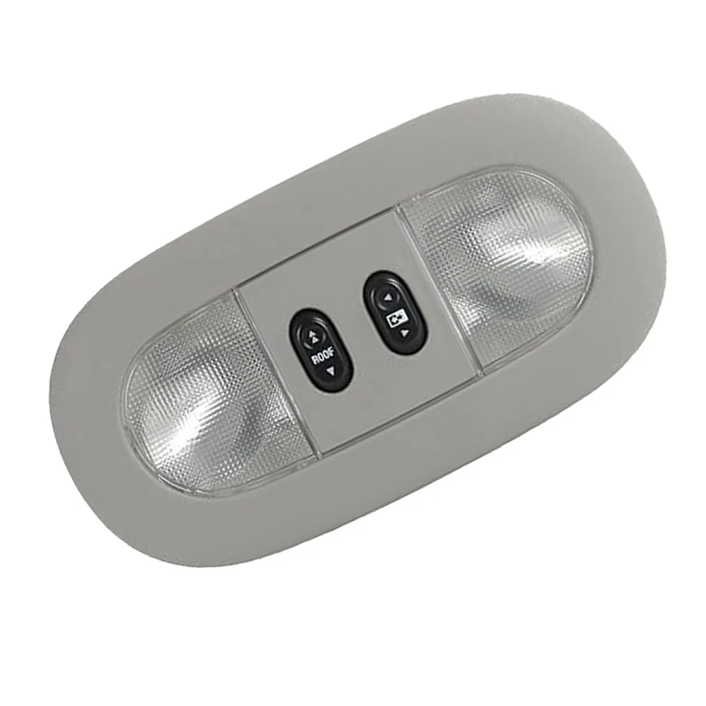 Overhead Console With LED Dome Map Light Sunroof Switch For Ford For F150 04-08 Gray Plastic Car Accessories