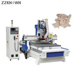 ATC Engraving CNC Milling Machine Automatic 3d Wood Carving CNC Router Automatic Knife for Sale