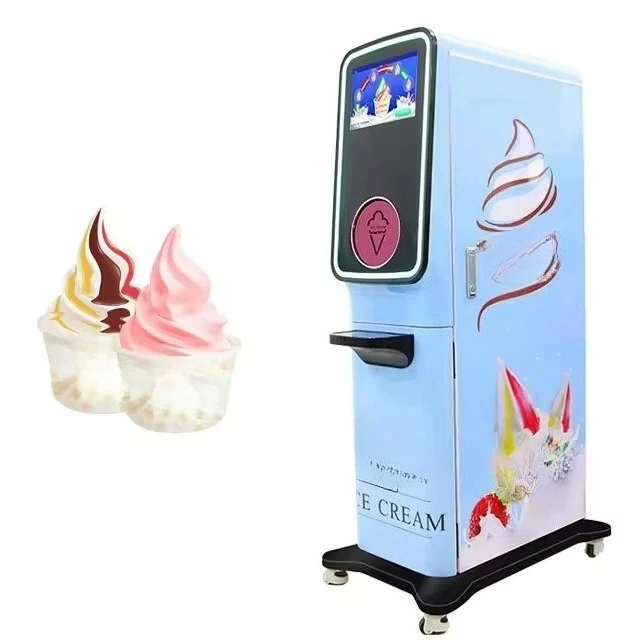 FOODLINE Beginner Dessert Shop Ice Cream Vending Machine Simple Payment Panel Low Investment Unmanned Device