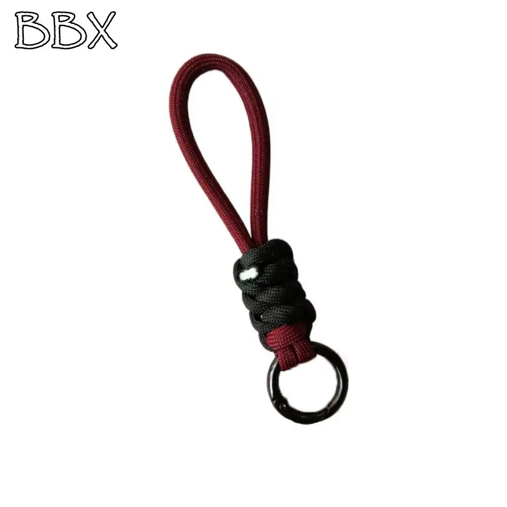 

Fashion Anti Lost Braided Rope Keychain Creative Soft Colorful Knot Pendant Multicolor Strap Braided Lanyard Keyring Bag Hanging