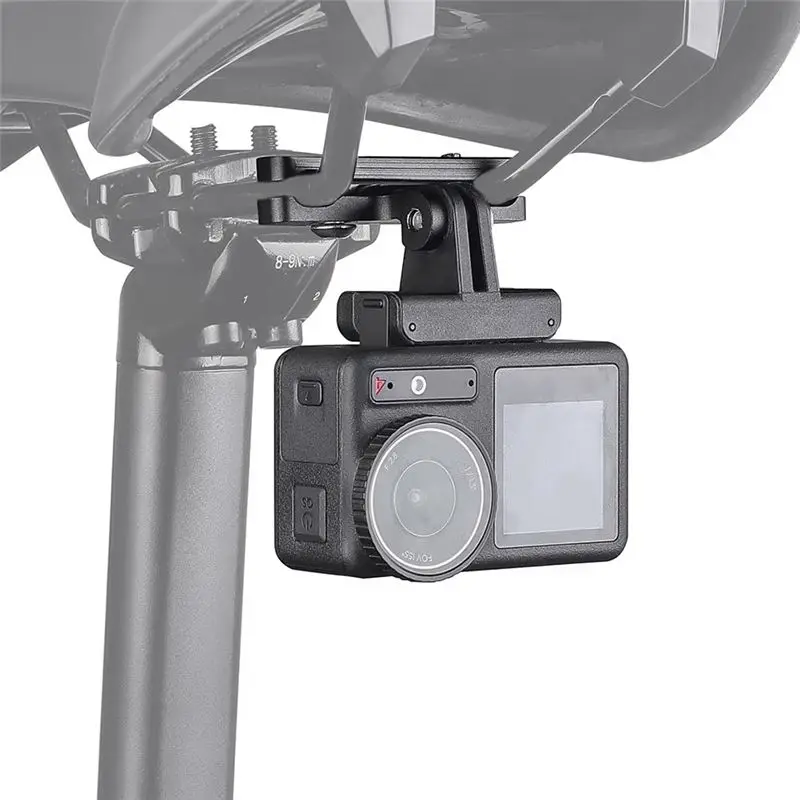 A12E-Bike Taillight Seatpost Bracket Aluminum Alloy Bicycle Tail Light Saddle Support MTB Bike Light Holder For Garmin Varia