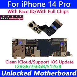 Mainboard Logic Board For iPhone 14 Pro Motherboard with Face ID Unlocked Free Support iOS Update iCloud Logic Full Chips Plate