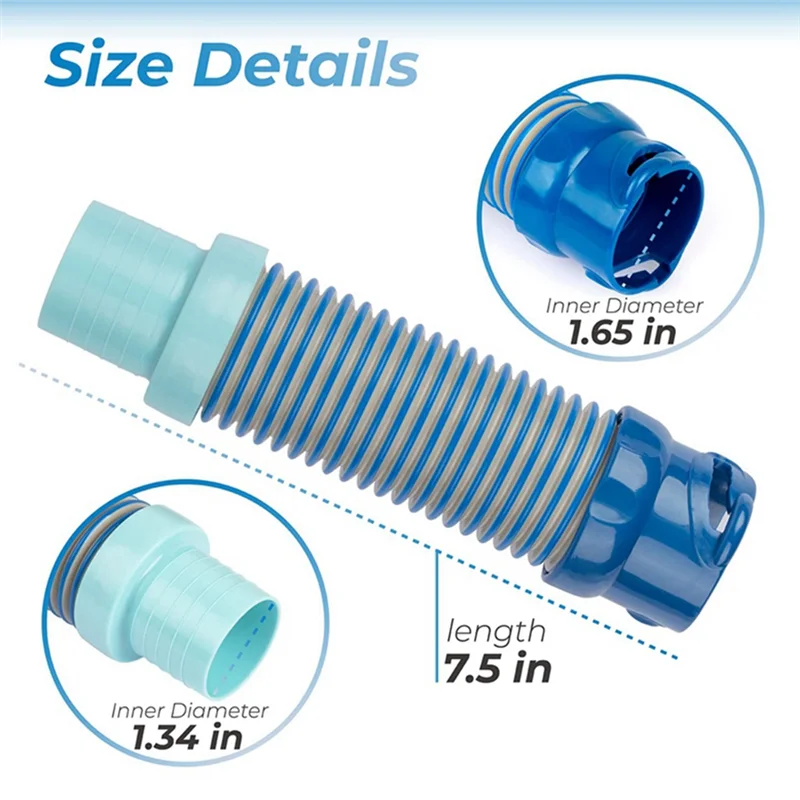 ABGE-para Zodiac MX6 MX8 adaptador de manguera de vacío para piscina accesorio limpiador de piscinas