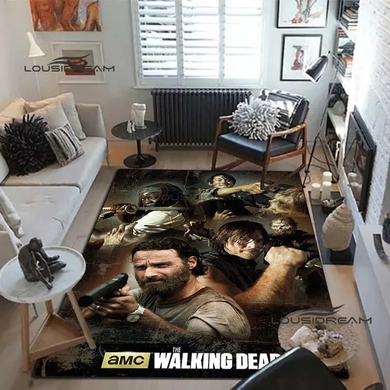 

The Walking Dead Horror Carpets and Rug Daryl Dixon Carpet Floor Mat Living Room Bedroom Large Area Soft Carpet Kids Room Rug