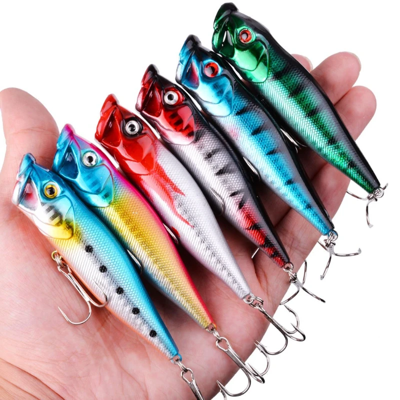 Creative Lifelike Minnow Popper Topwater Floating Long Cast 9cm 12.7g Freshwater Saltwater Artificial Fishing Lures Bass Tackle