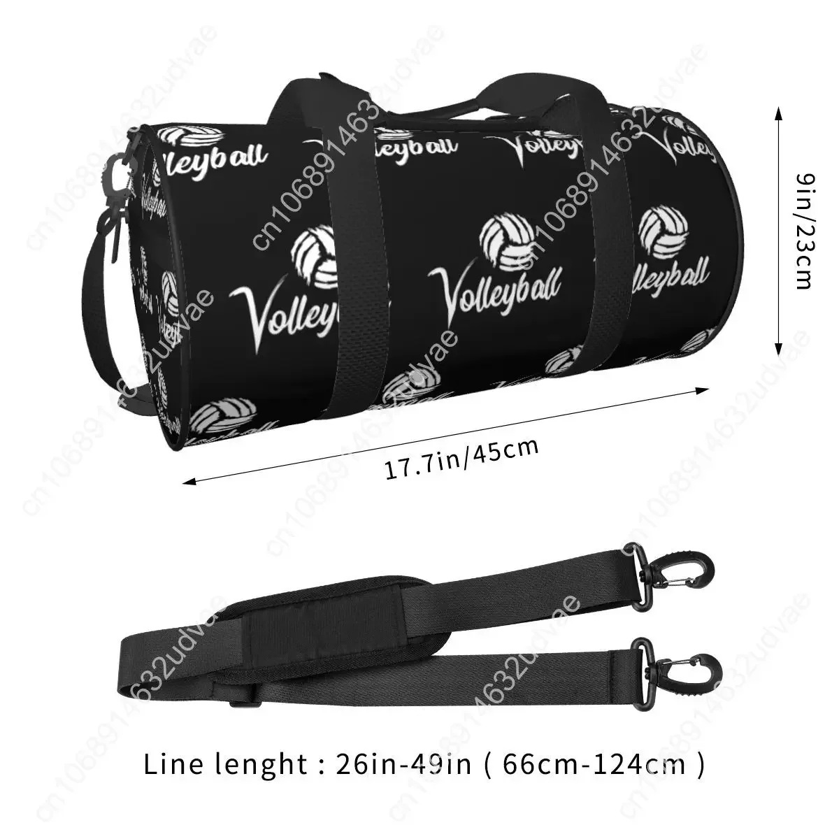 Volleyball Sport Gym Bag Lover Fashion Outdoor Sports Bags with Shoes Luggage Printed Handbag Retro Fitness Bag For Male Female