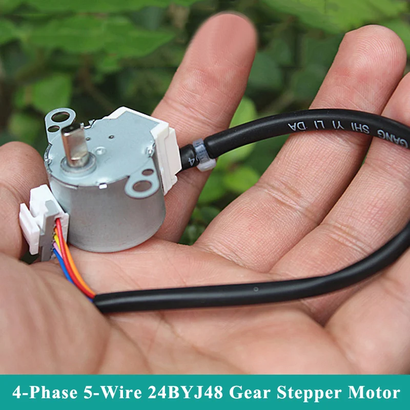 24BYJ48 Micro 24MM 4-Phase 5-Wire Gear Stepper Motor DC 12V Mini Gear Reduction Stepping Step Motor DIY Air-conditioning Monitor