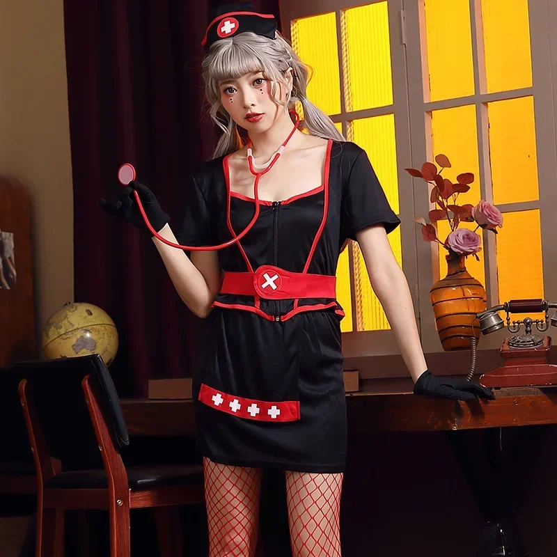 

Halloween Female Cosplay Nurse Adult Game Uniform