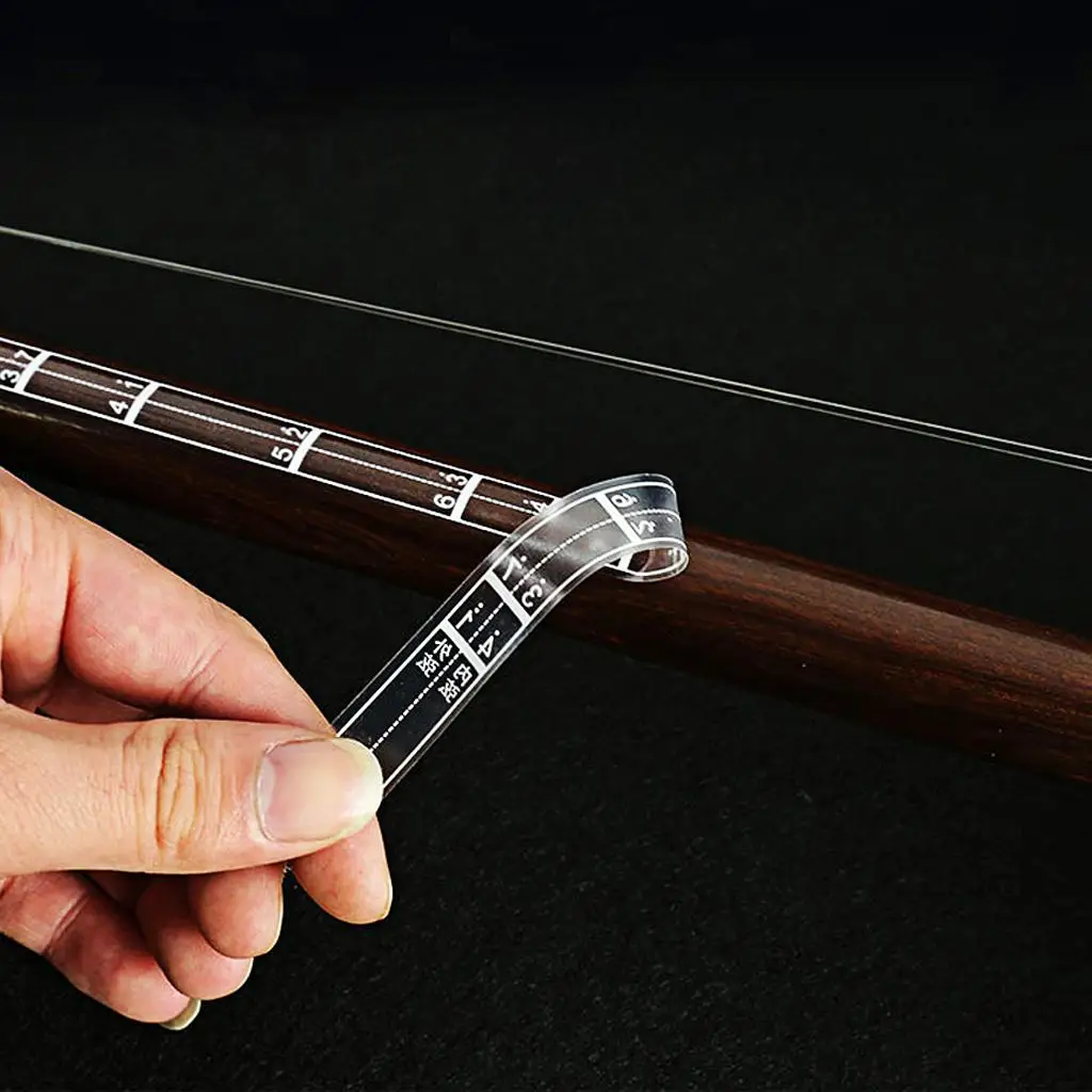 Erhu Note Position Chart PVC Decal Sticker Fret Guide Protector DIY Accessory for Practice Beginners Learners