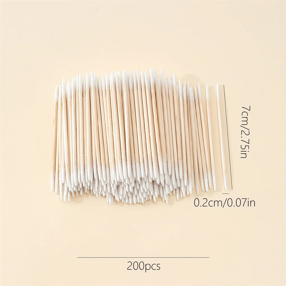 Precision Mini Pointed Tips Clean Up Tool for Tattoo,Nail Polish Makeup Beauty,cleaning-Tip Microblading Cotton Swabs for Nails