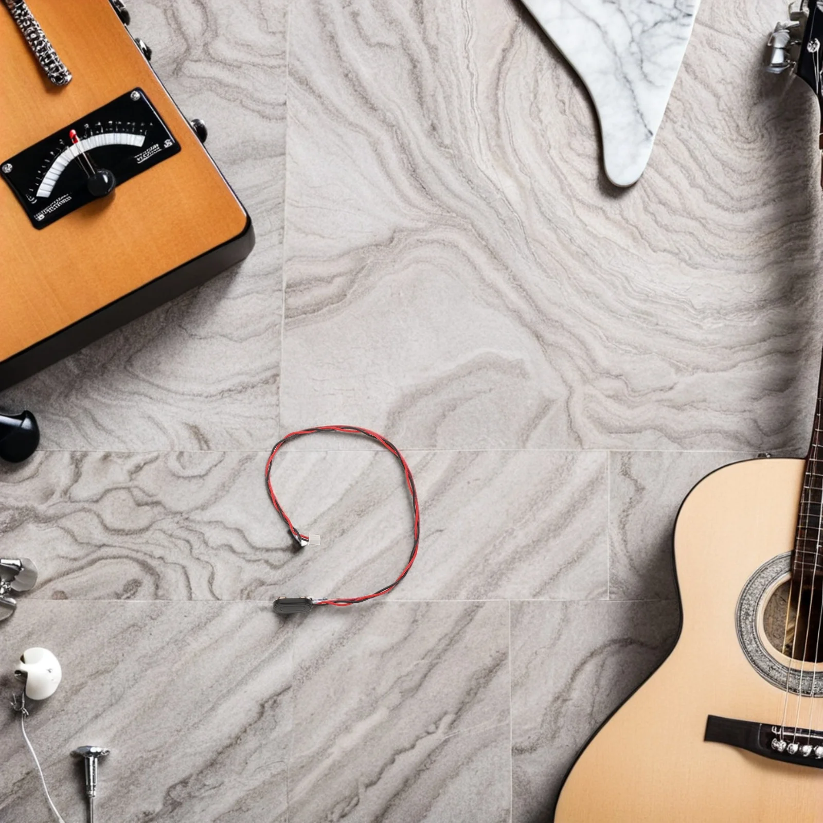 

8Pcs 9V Wire Clip I-Type Buckle Connector Hard Plastic Housing 300Mm Adapter Snap Buckle for Pickup Use