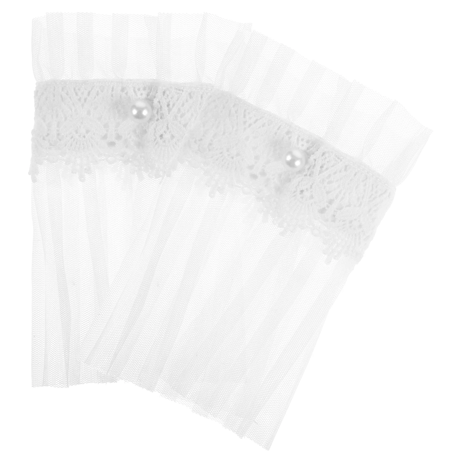 

Decorative Fake Sleeves Lace Wrist Cuffs Elegant Design Detachable Soft Material Versatile Use Polyester Ruffle Lolita Cuff