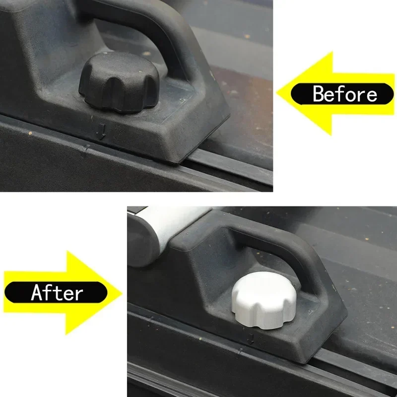 Aluminum alloy silver For 2003-2009 Hummer H2 Car styling car roof rack screw cover sticker car exterior protection accessories