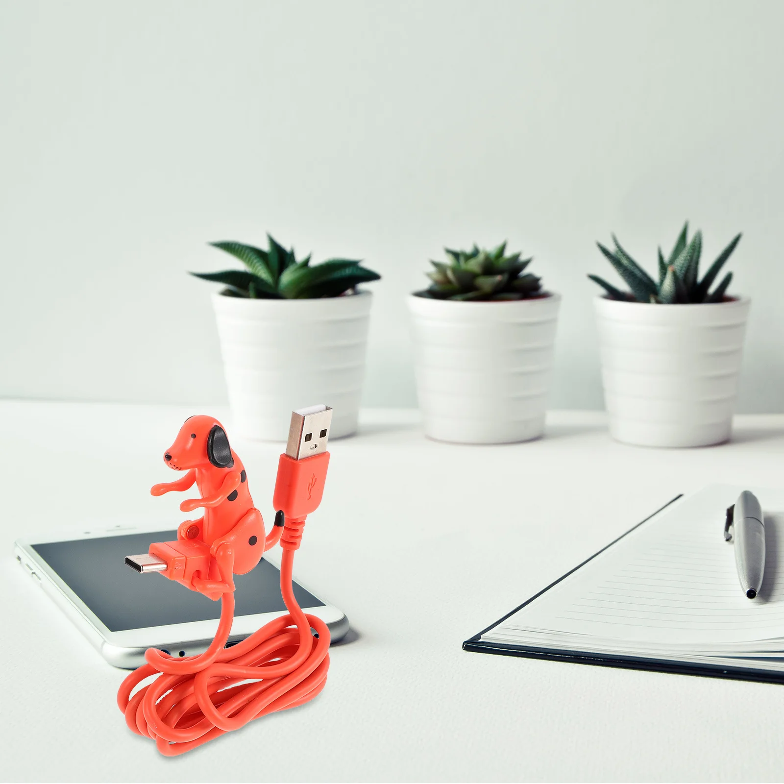 

Funny Dog Fast Charging USB Cable Portable Phone Cord Cable for Smartphones Phone Cord