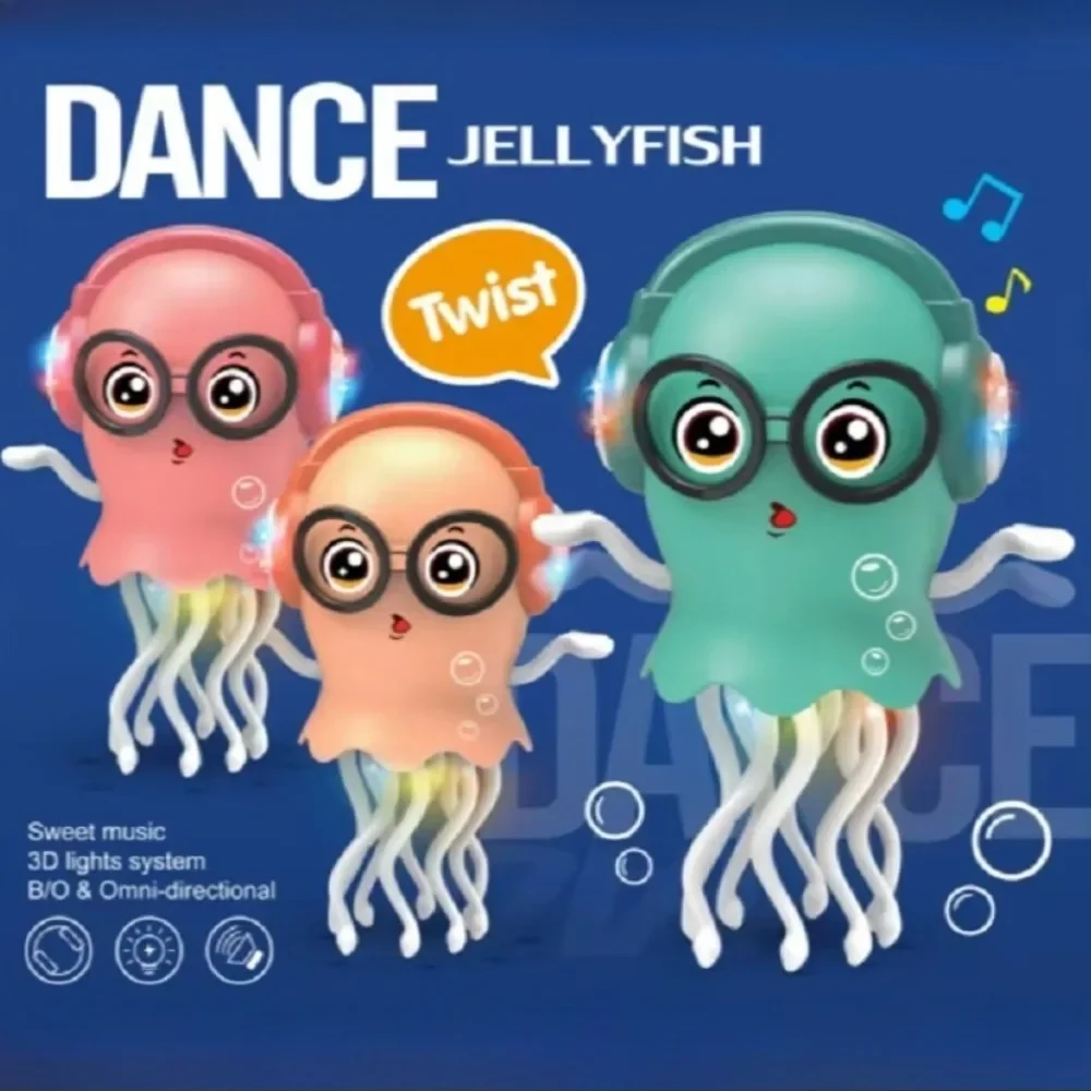 Kids Electric Dancing Octopus Toys Auto Sensing Avoiding Obstacles Crawling Electronic Magical Dance Jellyfish Christmas Gifts