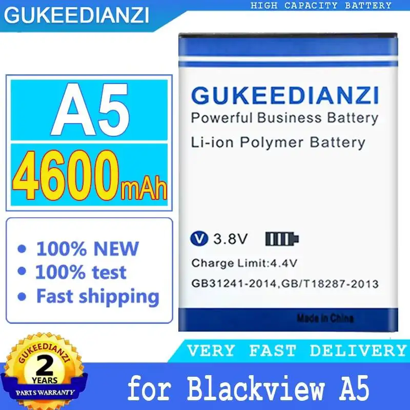 

For Blackview A5 4600mAh High Compatibility Mobile Phone Battery High Performance