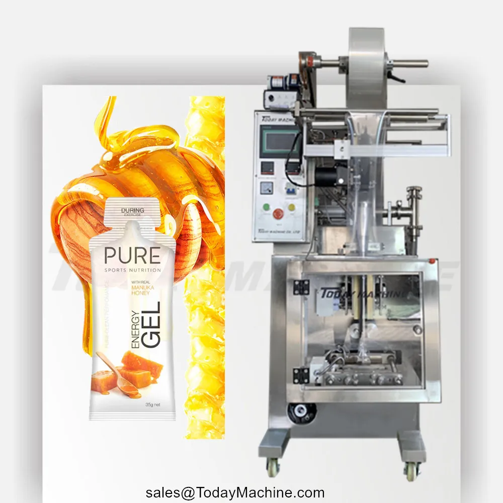 High Quality Automatic 7g 12g 15g Plastic Sachet Honey Viscous Liquid Packing Machine Sauce Paste Bag Filling Packing Machine