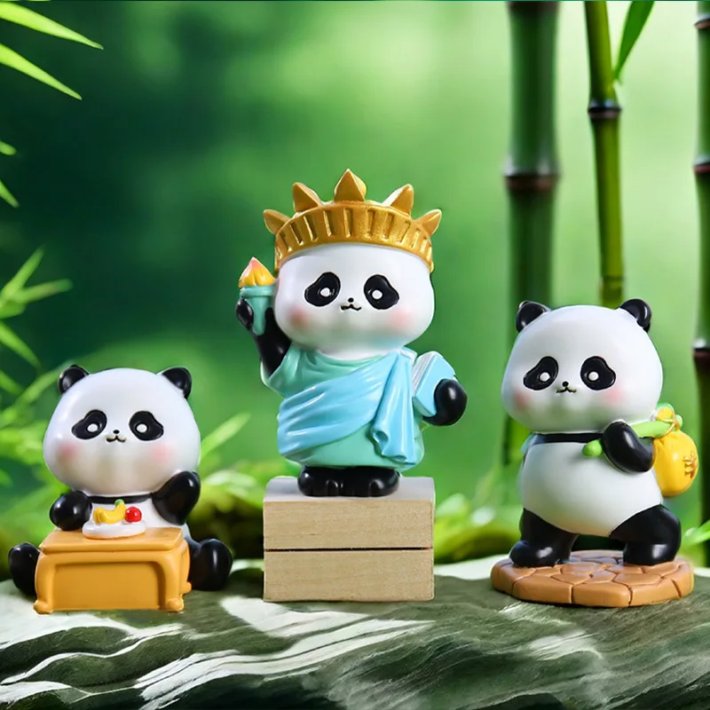 Chinese style creative giant panda doll blind box Panda Daily series, Little Happiness series, toy collection, home decoration