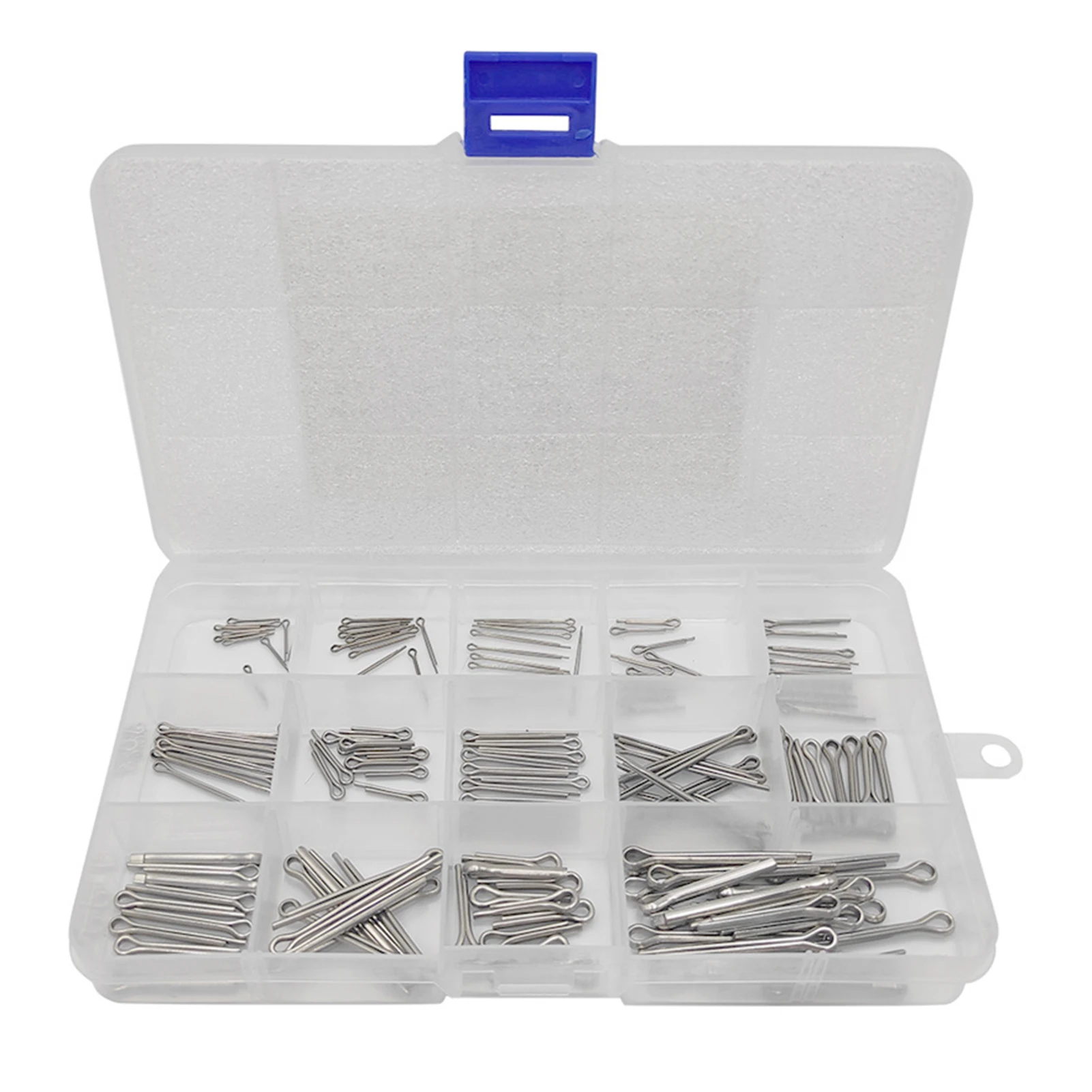 Newest 150Pcs Boxed Cotter Pin Assortment Kit Stainless Steel U Sharp Type Cotter Pin Split Pin Key Faster Fitting Perfect box