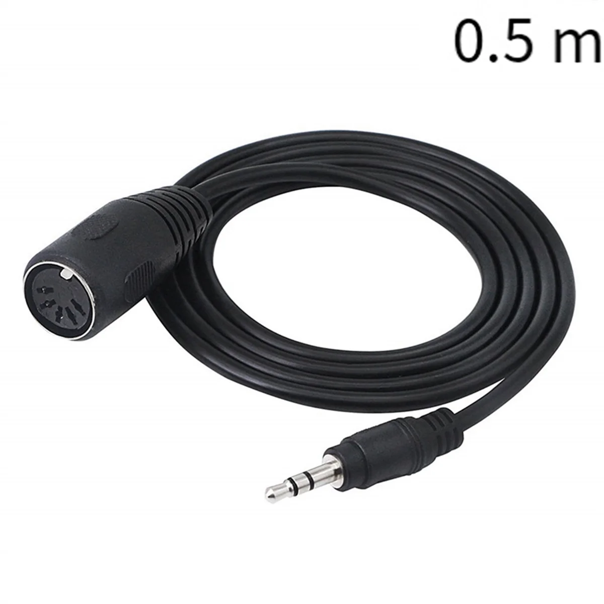 SMIEA 2 Pack of Type-A MIDI to 3.5mm Adapter 20 Inch Cable,Audio Line