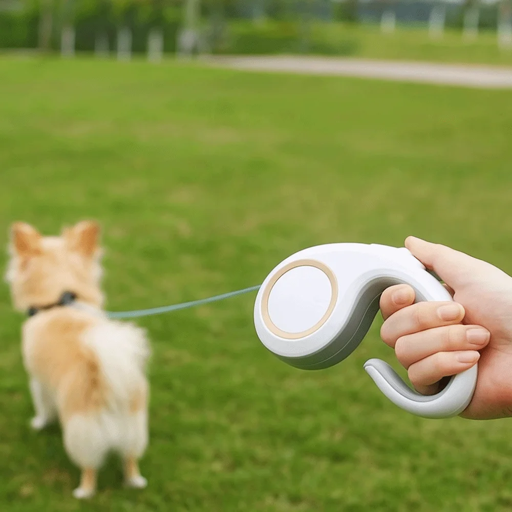 

5M Retractable Dog Leash Adjustable Length Automatic Pet Traction Rope Comfort Grip Dog Walking Leash Outdoor Walking