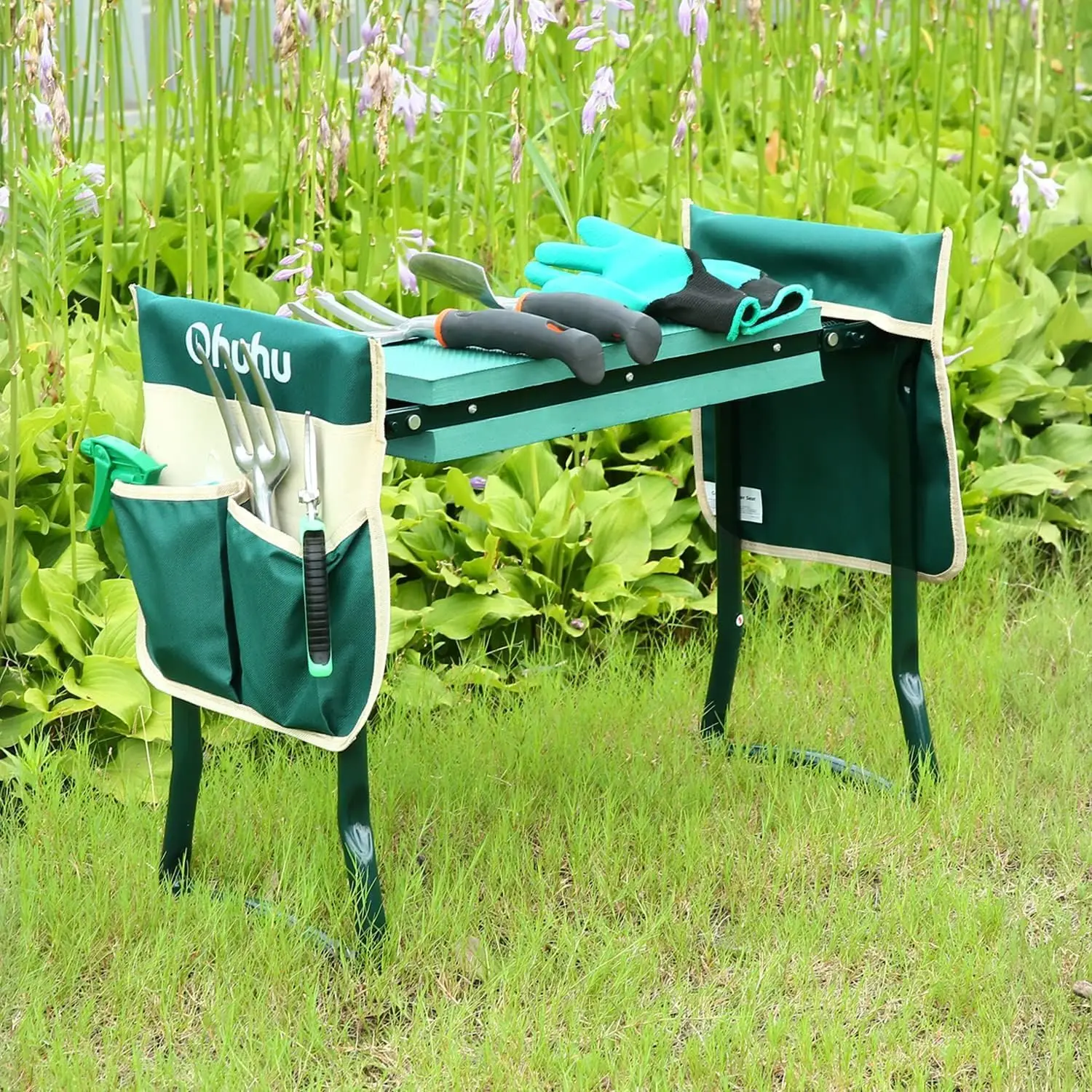 Garden Kneeler and Seat Heavy Duty, Upgraded Gardening Stool with Thicker and Wider EVA Foam Kneeling Pad Foldable Garden Bench