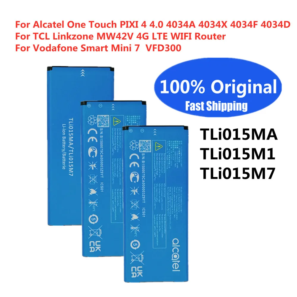 Tli015M7 Battery TLi015MA For TCL Linkzone MW42V 4G For Vodafone Smart Mini 7 VFD300 For Alcatel One Touch PIXI 4 4034D/A/F/X