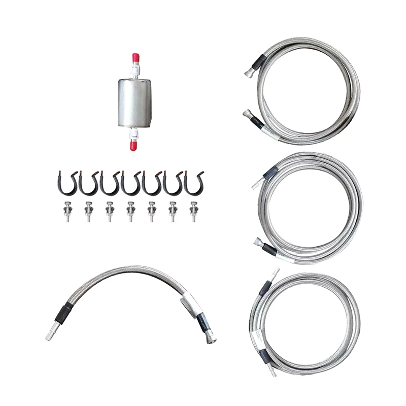 Accessori per auto di alta qualità Kit tubo flessibile carburante intrecciato Kit di fissaggio rapido per Silverado Sierra V8 Gas Flex Ext Cab 1999-03