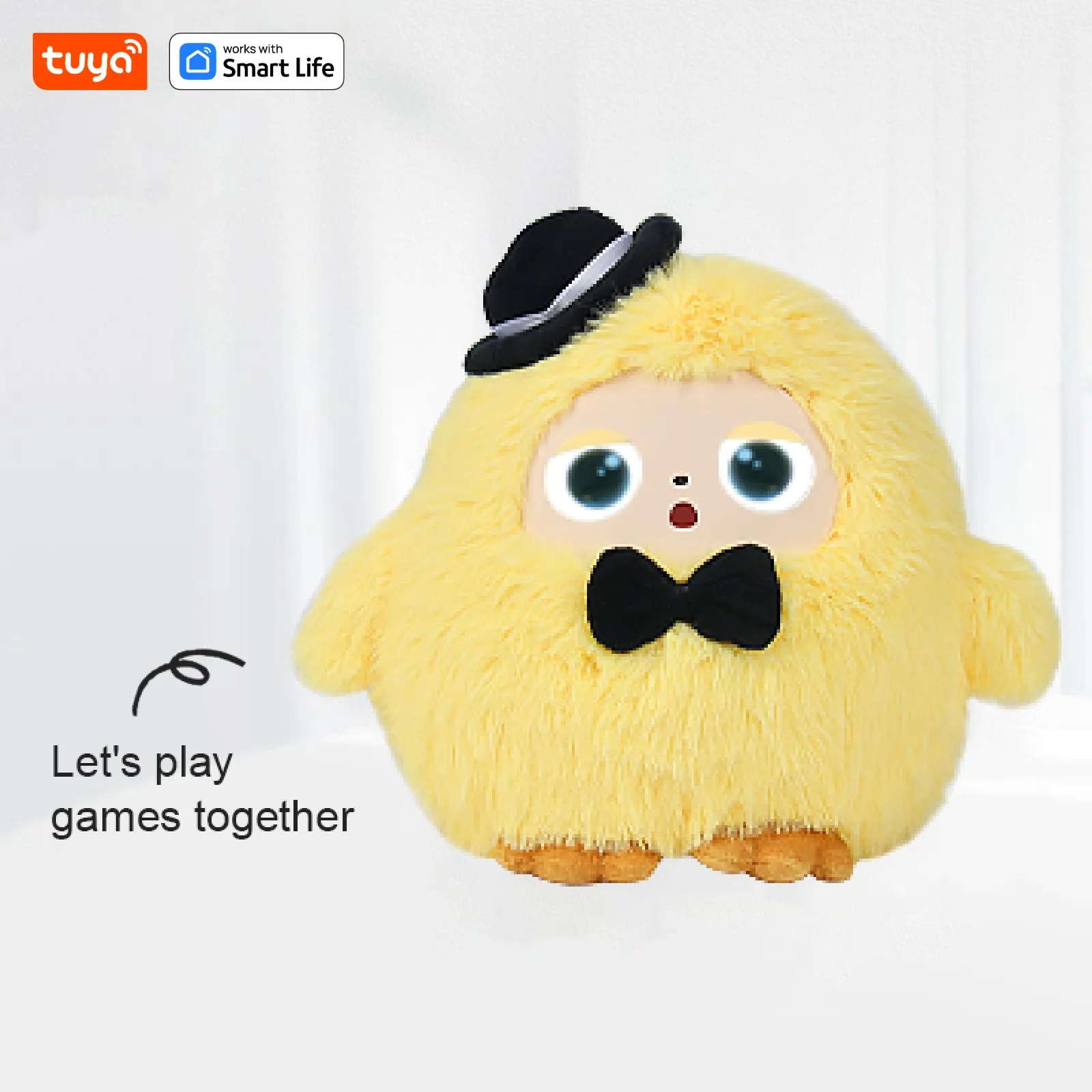 Cute Yoyo: AI Plush Robot Smart Interactive Toy w/LED Eyes&Voice Control, USB Rechargeable Companion for Kids Gifts/Smart Home - Image 3