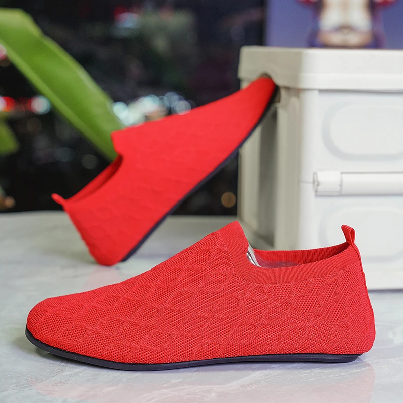 YRZL رجل المتسكعون الصيف تنفس شبكة الانزلاق على أحذية الرجال خفيفة الوزن أحذية مشي غير رسمية المضادة للانزلاق أحذية مكتب مريحة #3