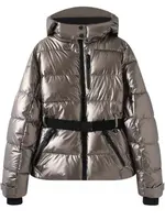 2026 Women Winter Hooded Down Jackets With Belt Lady Warm Thick Long Sleeve Stand Collar Parkas Padded Coats Sports Ski Outdoor 2