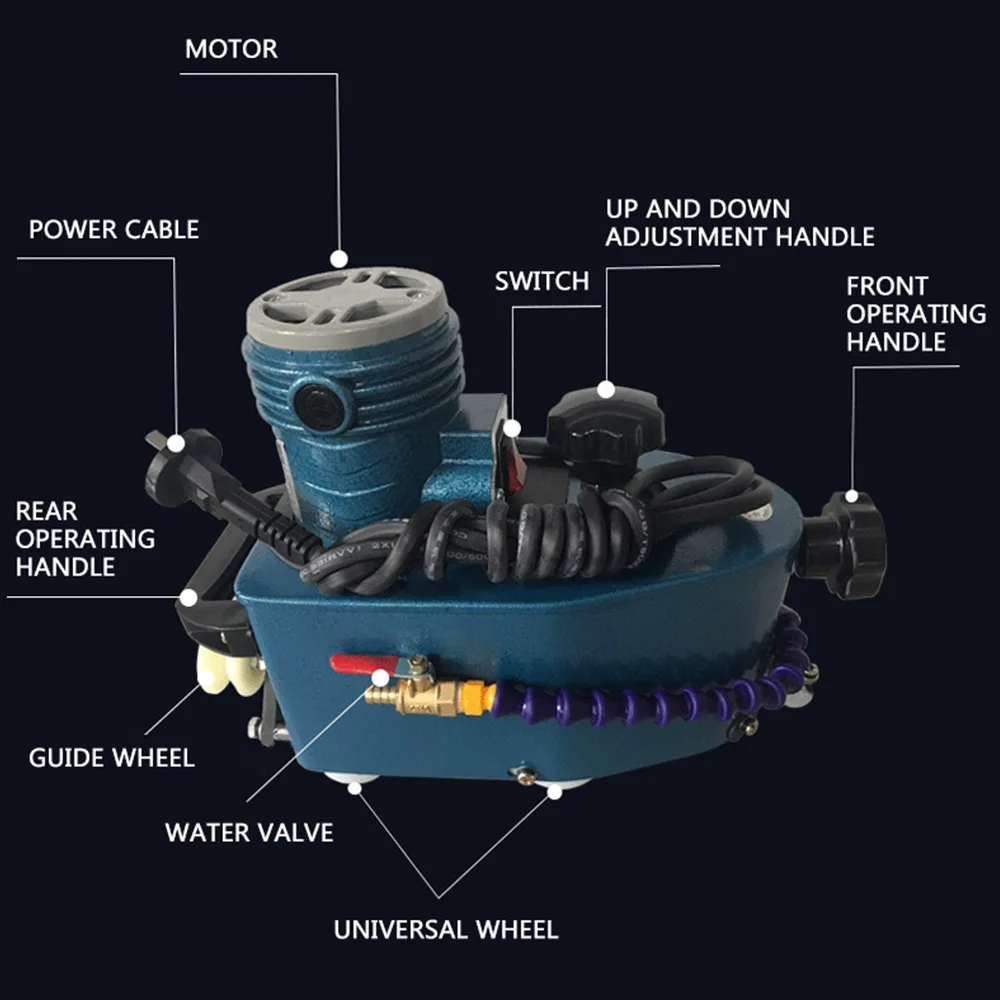 Penggiling Tangan Kaca Pemoles Elektrik Penggiling Tepi Multifungsi Roda Pemoles Mesin Penggiling Tepi Kaca 2025 Baru