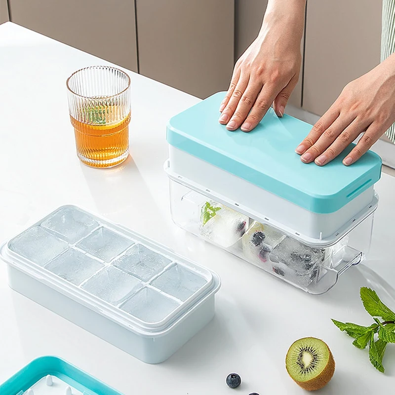 8 Bingge Ice-Storage And Ice-Making Box Ice Tray With Cover For Freezer Frozen Ice Artifact