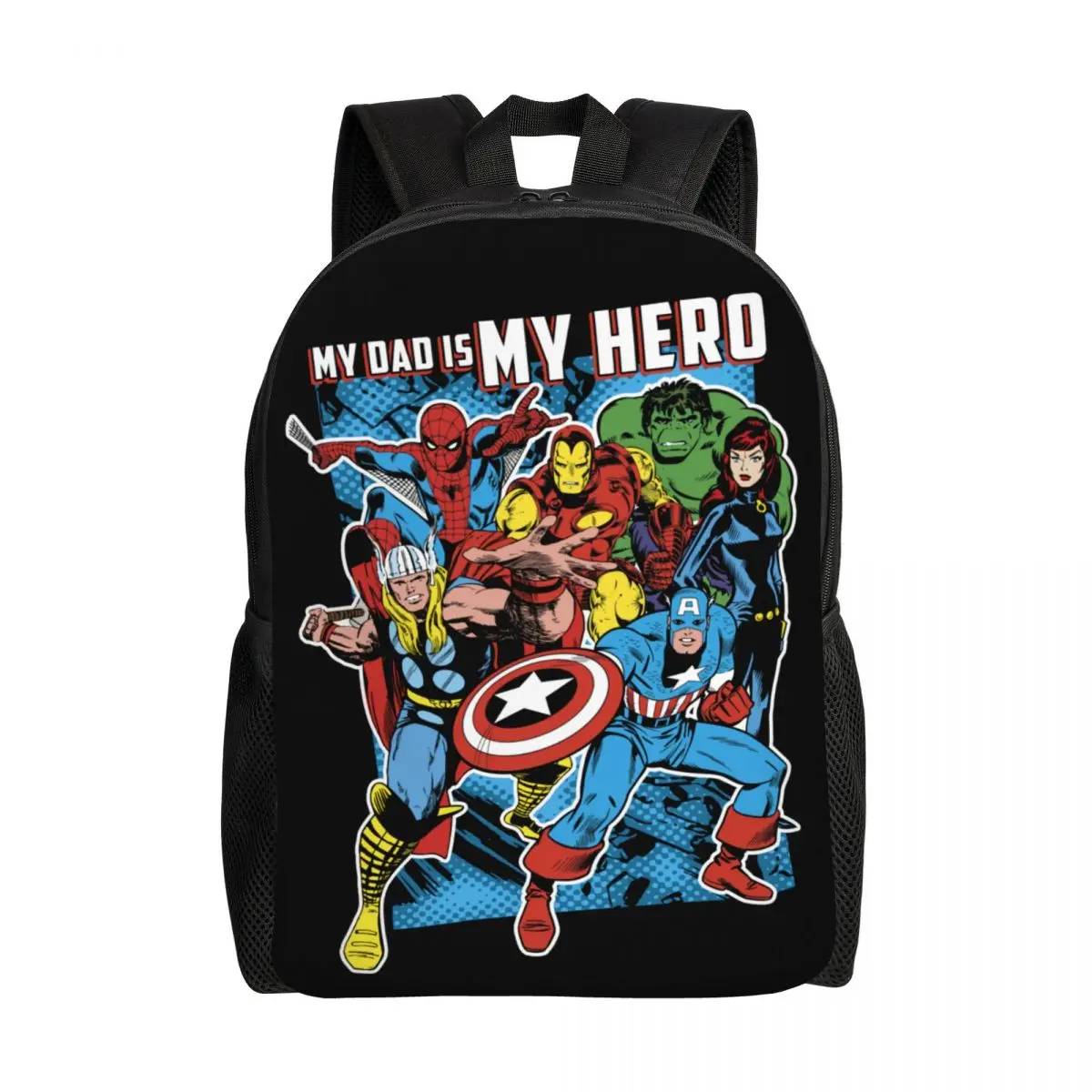 Custom Hulk Avengers Hero Dad Travel Backpack Women Men School Computer Bookbag College Student Daypack Bags