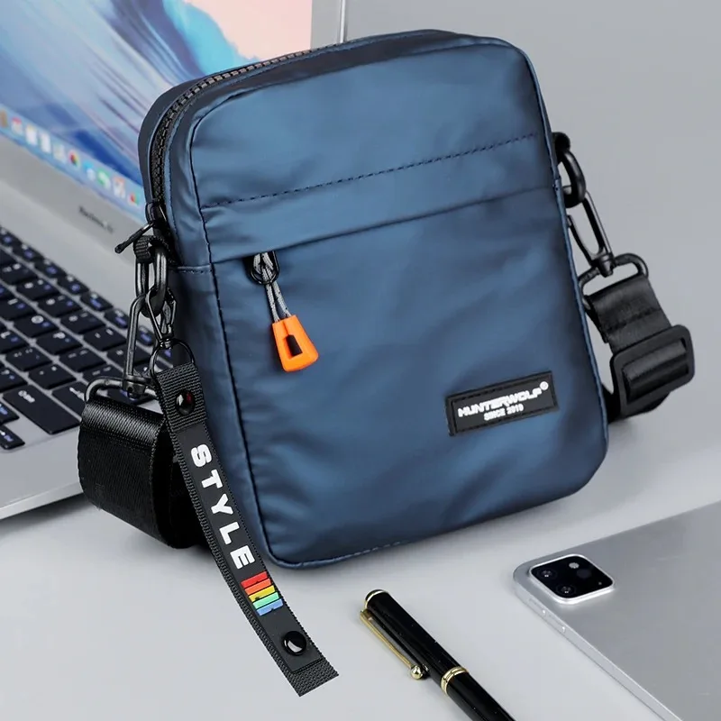 PU Leather Shoulder Bag, Business Small Crossbody Bag, Simple Mini Men's Mobile Phone Crossbody Bag, Side Bag, Casual Waterproof