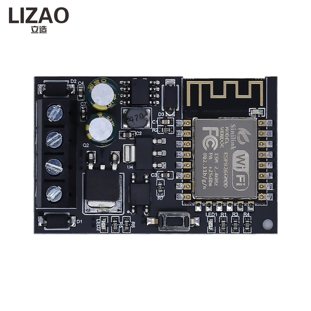 XY-WFMS WiFi Remote Control Module ESP-12F Chip Support Sinilink APP 5V-36V Wide Voltage Smart Home Mobile Phone