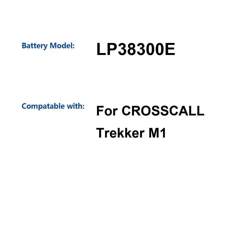 

Mobile Phone Battery 3000Mah High-Capacity LP38300E For Crosscall Trekker M1 Lightweight
