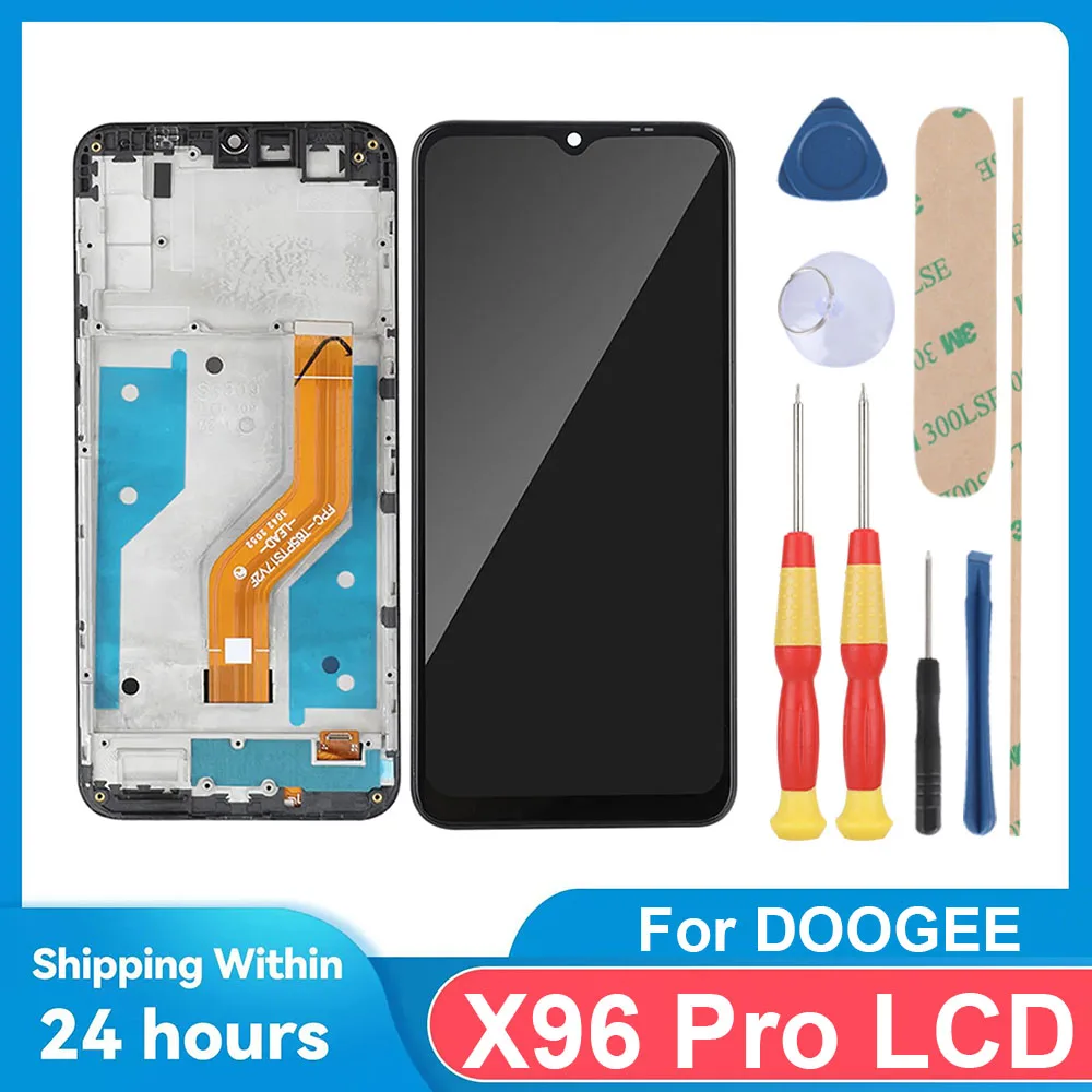 

For DOOGEE X96 Pro/ 6.52inch FHD+ LCD Display + Touch Screen+With Frame