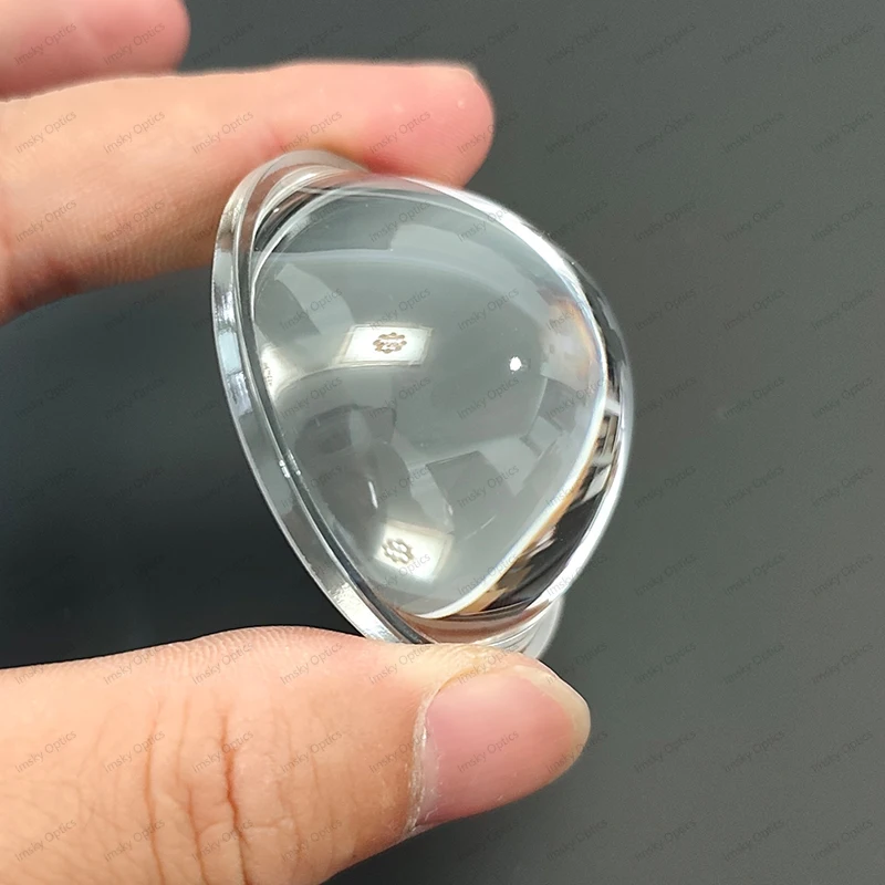 12.5-66mm Diameter Optical Acrylic Plano-convex Strong Flashlight LED Focusing Flashlight Magnifying Glass Convex Lens