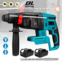 26MM Brushless Electric Hammer Drill Multifunctional Rotary Cordless Rechargeable Power Tools For Makita 18V Battery