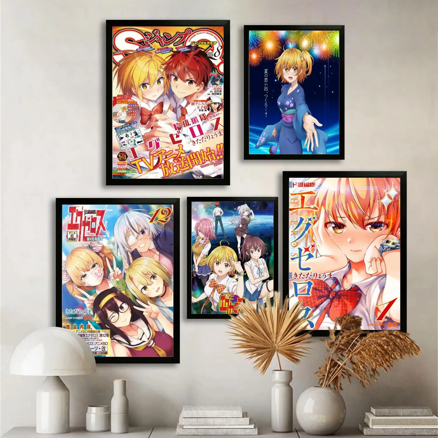 

Super HxEros аниме холст художественный постер и настенная художественная картина с принтом, современные семейные постеры для декора спальни, декоративная живопись