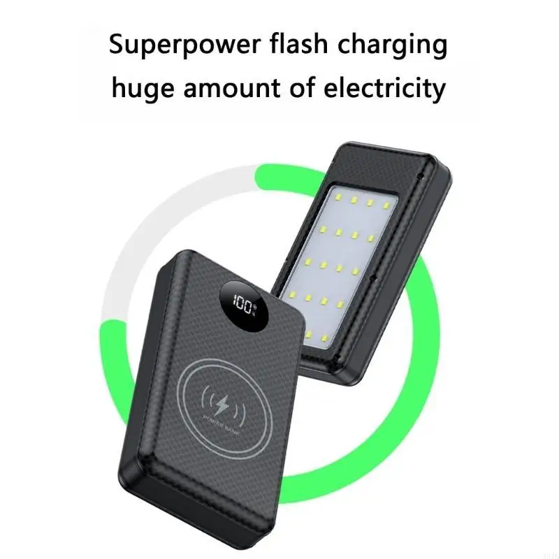 6*18650 Batterij DIY Power Bank Case Dual USB Batterijhouder Opbergdoos Telefoon 10W Opladen Noodgebruik met Campingverlichting