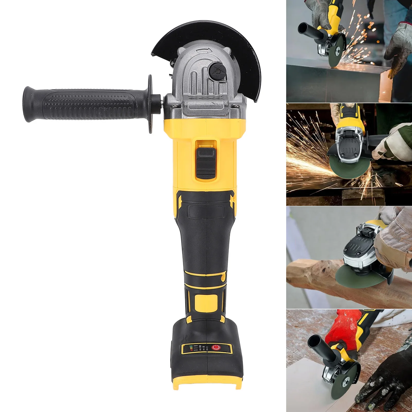 

Cordless Angle Grinder Brushless Fast Electric 6600RPM Cordless Angle Grinder Tool with Adjustable Auxiliary Handle for Cutting