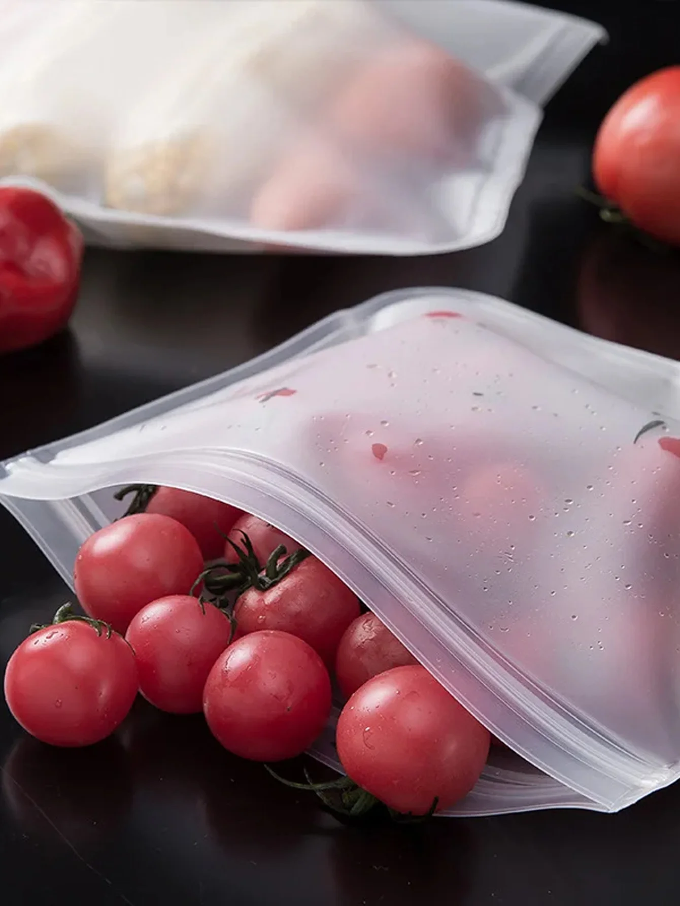 Sacchetto di plastica per la conservazione degli alimenti, contenitore per la conservazione della freschezza del congelatore in Silicone