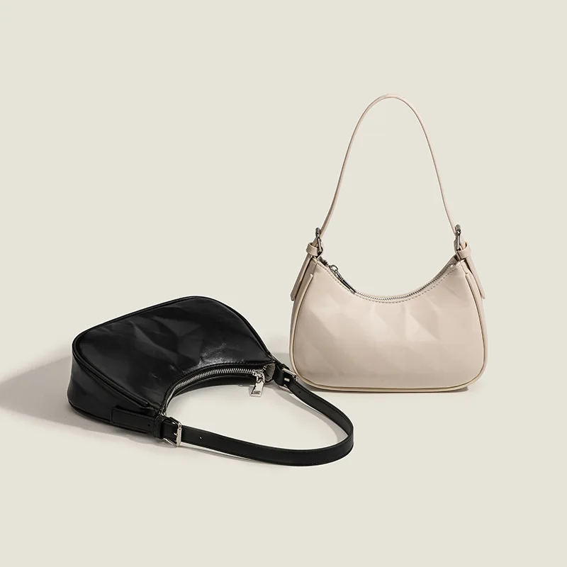 

European American Trendy Minimalist Light Elegant Women's Handbag High-End Feel Fashion Underarm Bags Female Handbags Girls C193