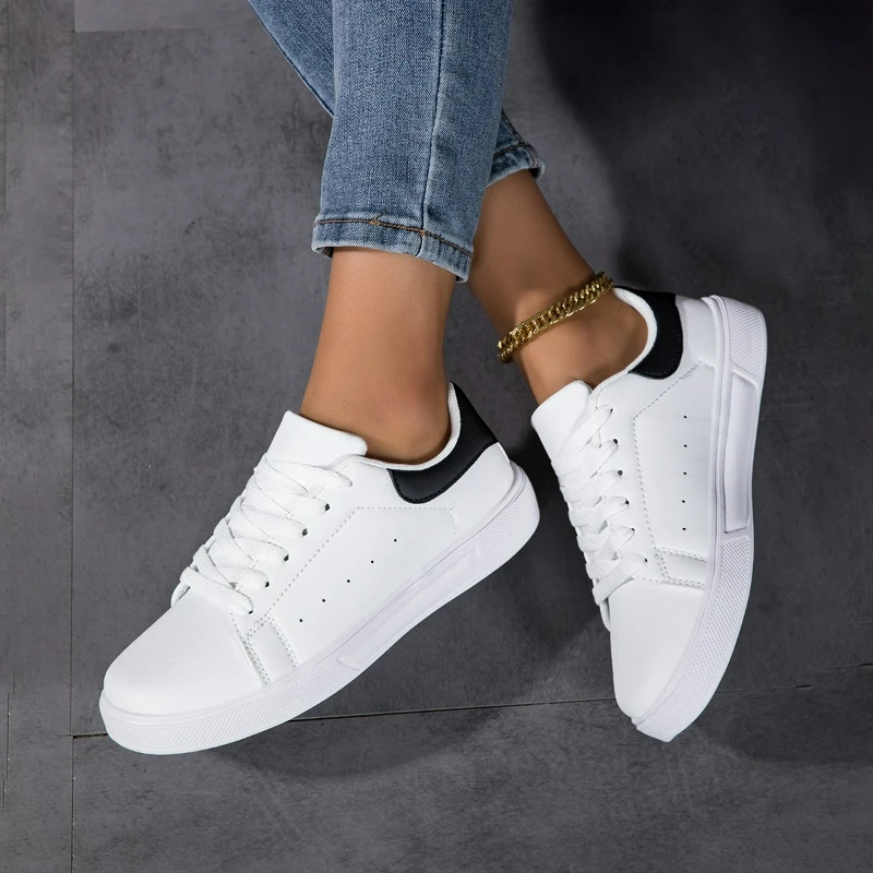 

Men's Two-Tone Minimalist Sneakers, Men's Sleek Low-Profile Trainers, Men's Anti-Slip Sturdy Wear-Resistant Durable Footwear