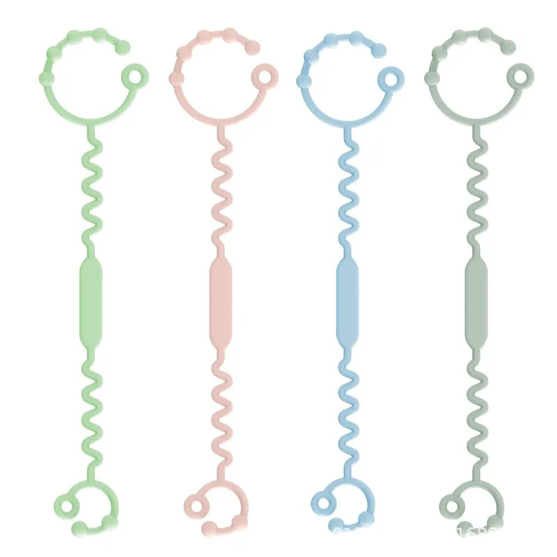 Silicone Anti-lost Chain Strap Adjustable Shell Shape Silicon Pacifier Holder Chain Baby Teether Toys Straps Stroller