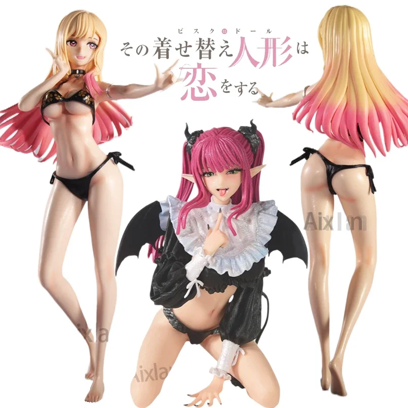 

24CM Kitagawa Marin PVC Action Figure My Dress Up Darling Anime Figure Sexy Girl Figurine Collectible Model Doll Toys for Gifts